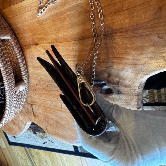 Louis Vuitton Monogram Bifold Wallet Brown/ vintage repurposed, rare find - Picture 5 of 17